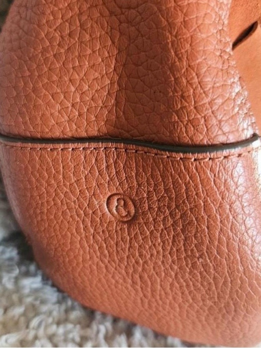 Treasure & Bond Woven Suede Shoulder Bag in Rust Orange - Picture 5 of 8